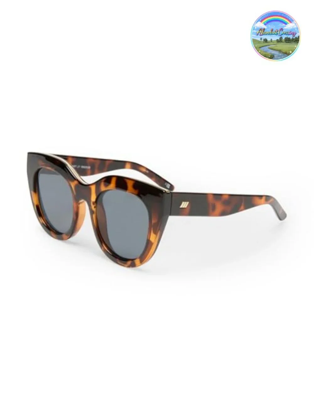 Le Specs Air Heart Cat Eye Sunglasses Oversized Frame Scratch-Resistant Lenses